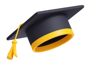 3d illustration academic hat with golden tassel Photoroom e1776245628338